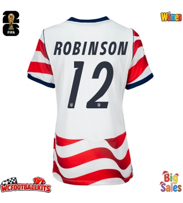 United States Miles Robinson #12 Replica Home Stadium Shirt for Women World Cup 2026 Short Sleeve